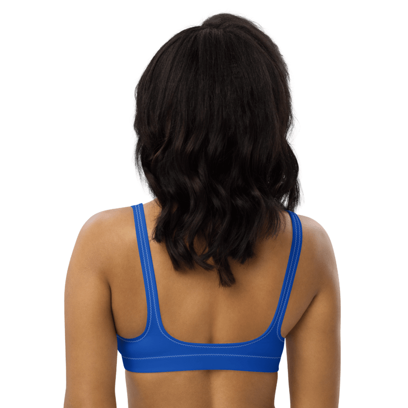 Plain Color Absolute Blue Padded Bikini Top product image (2)