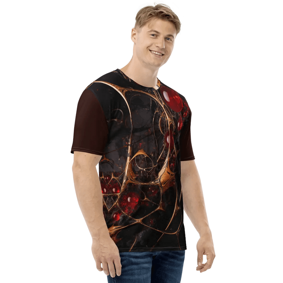 Crimson Filament All-Over Print T-Shirt product image (4)