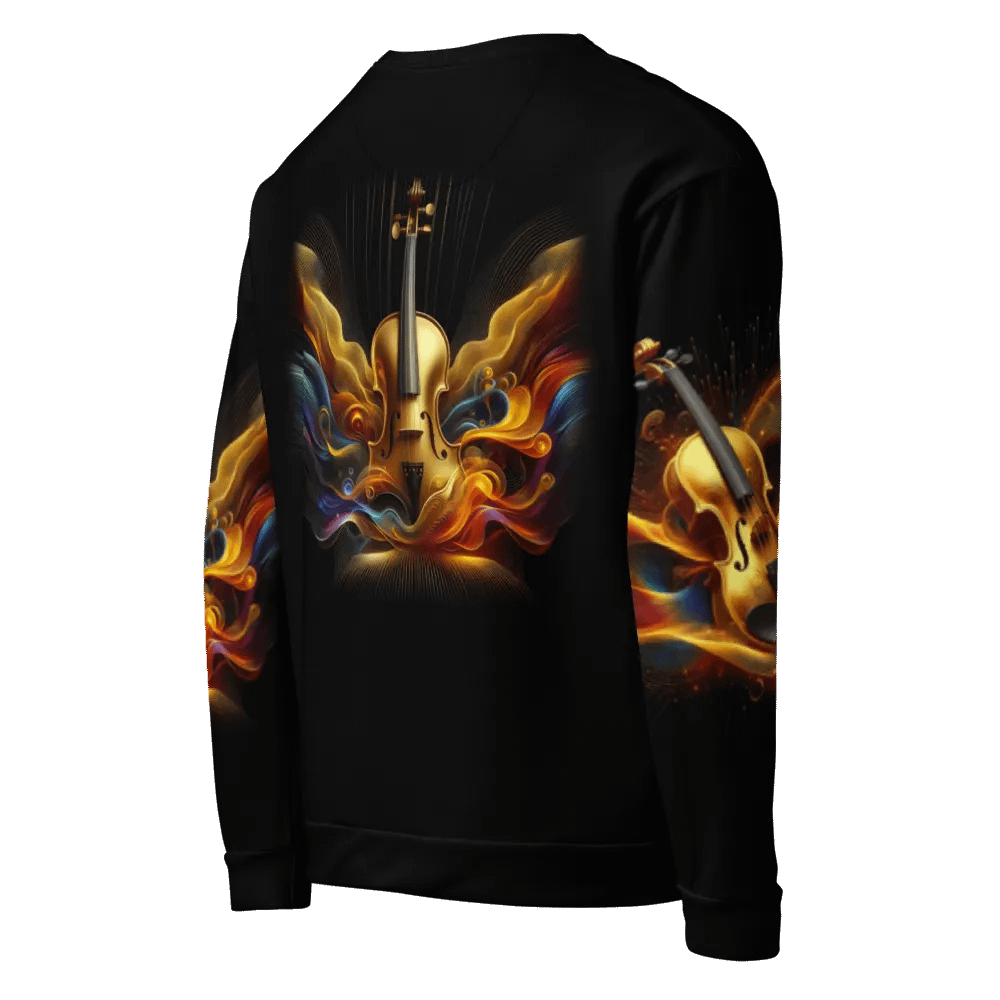 Golden Violin Musical Instrument - All-Over Unisex Sweatshirt #18 product image (5)