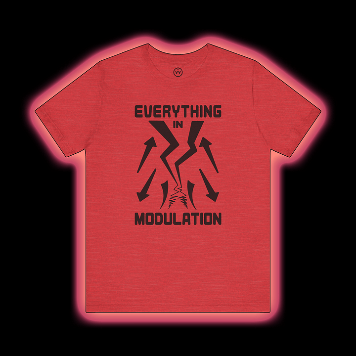 Modular Synthesizer T-Shirt - Everything In Modulation (Make Noise Maths) BLACK PRINT product image (1)