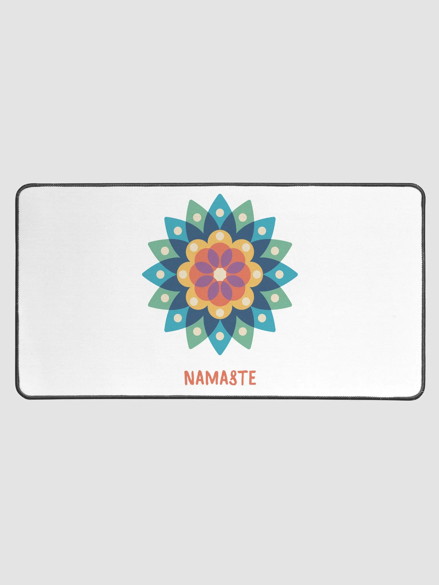 Namaste Floral Desk Mat - Work in Peace product image (1)