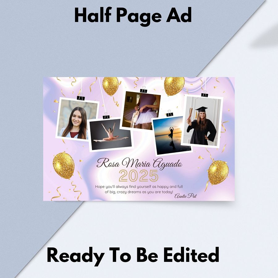 Pomp and Circumstance Half Page Program Ad product image (2)