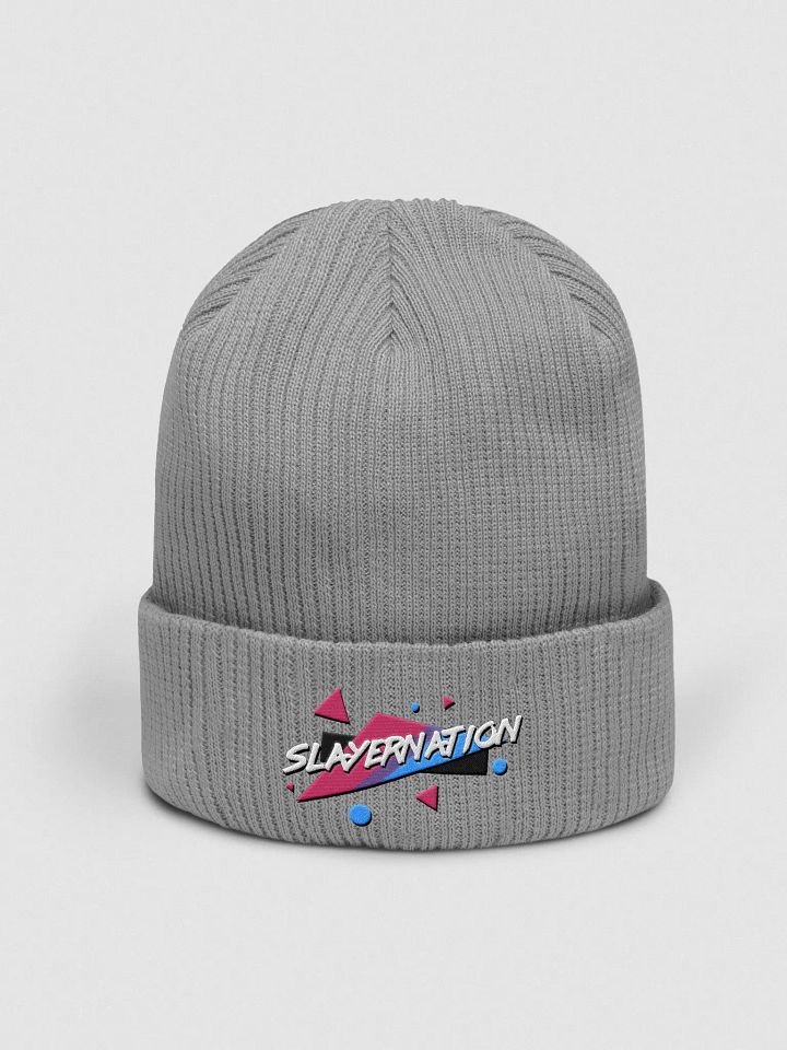 90s SlayerNation Atlantis Organic Ribbed Beanie product image (1)
