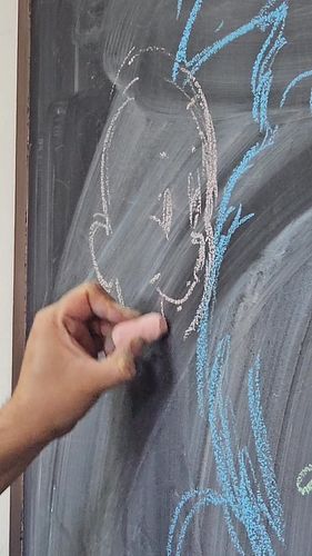 After Aaron and I had #icecreamcones at @blankslatecreameryannarbor the other day, Aaron left an illustration on the chalkboa...