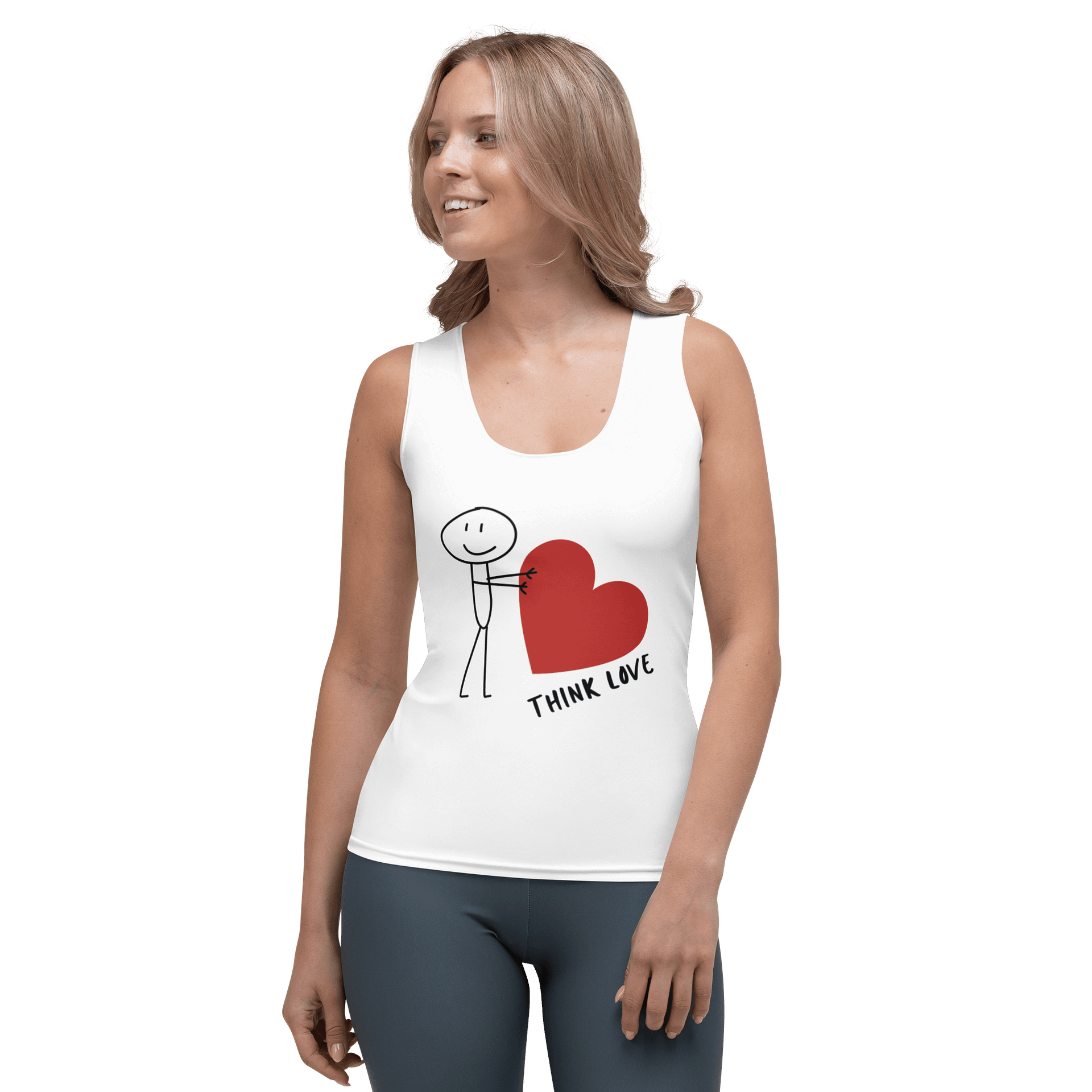 Think Love All-Over Print Tank Top product image (1)