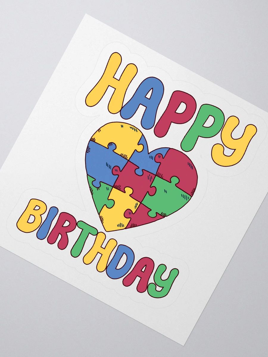 Happy Birthday (Autism Awareness) Sticker product image (4)