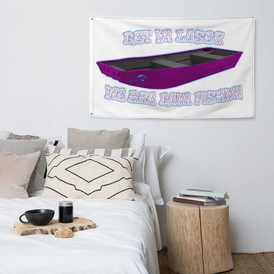 RicerMeanGirls white letter Flag product image (4)