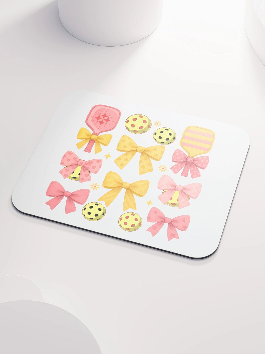 Pickleball Paddles Bows Symmetrical Splendor Mouse Pad product image (3)