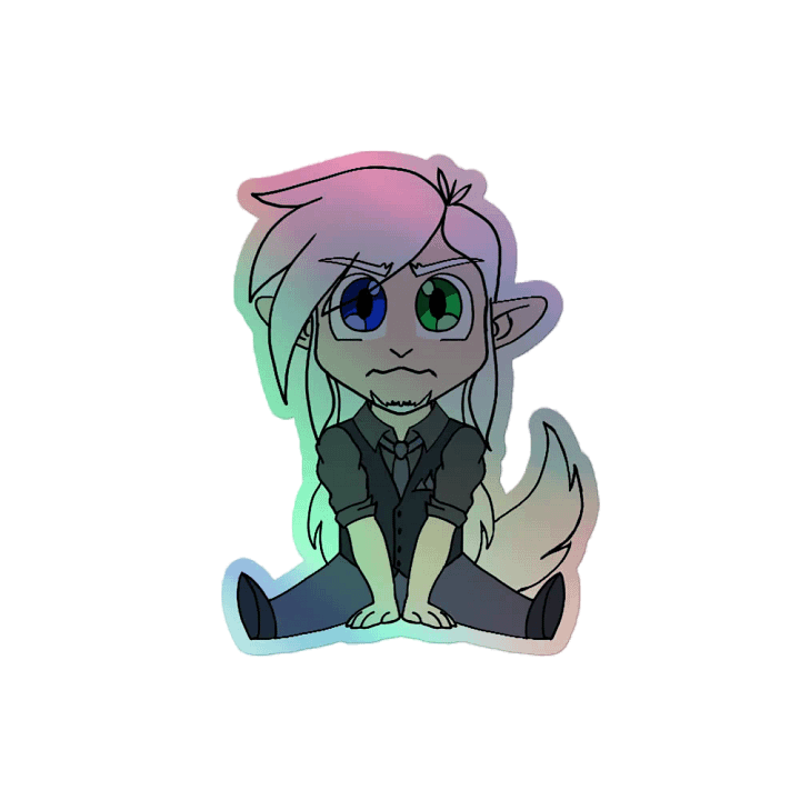 Chibi mode Holographic sticker! product image (2)