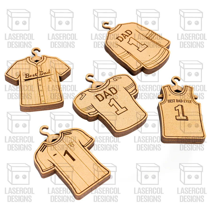 Father's Day Gift Sports Jersey Plaque Trophy For Dad - Laser Cut Files product image (9)