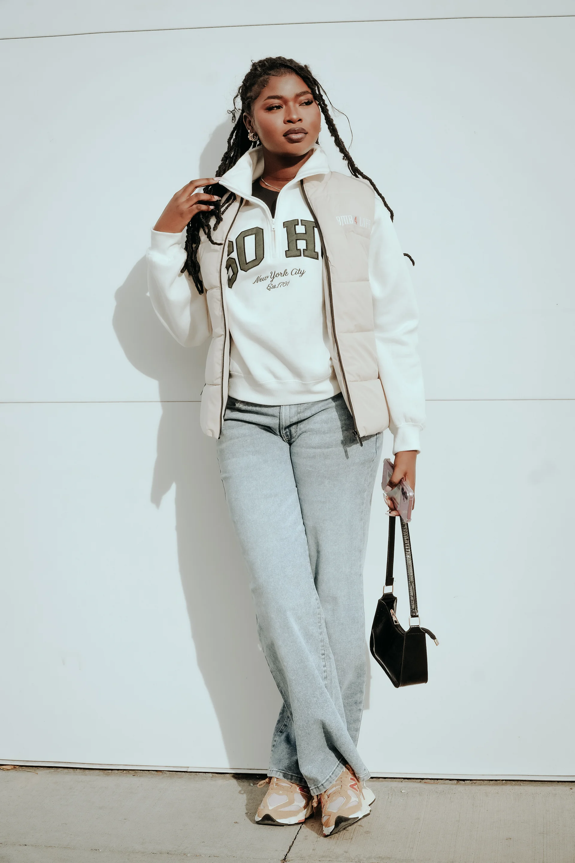 Unisex Lightweight Stand Collar Zip Up Puffer Vest product image (2)