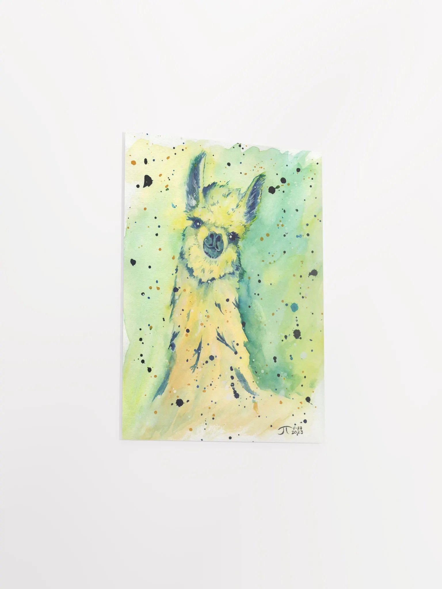 Whimsical Llama Watercolor Poster product image (11)