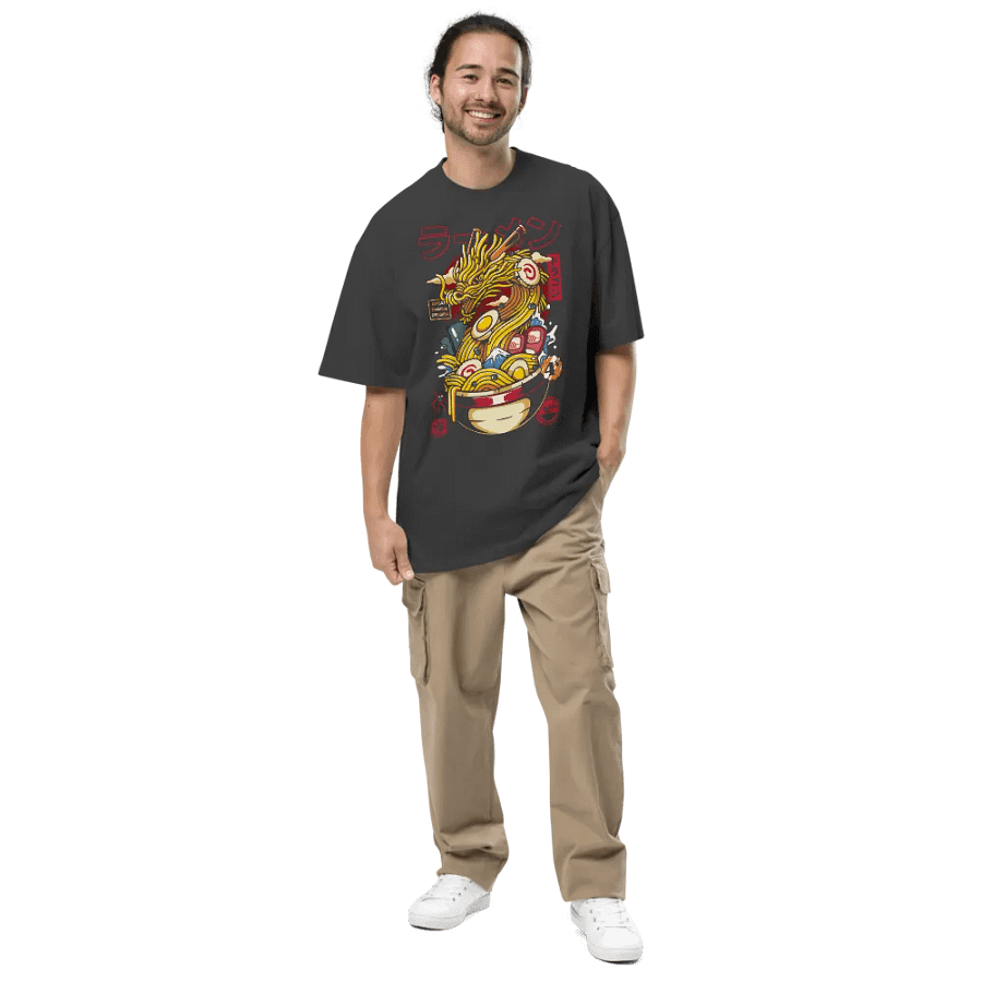 Great Ramen Dragon Japanese - Oversized Tee product image (5)