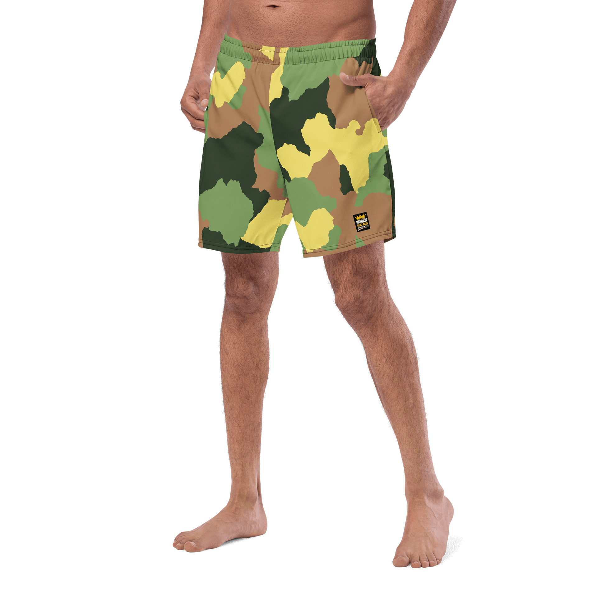 Ocean Vibes All-Over Swim Shorts Patriot Nedo Boss product image (2)