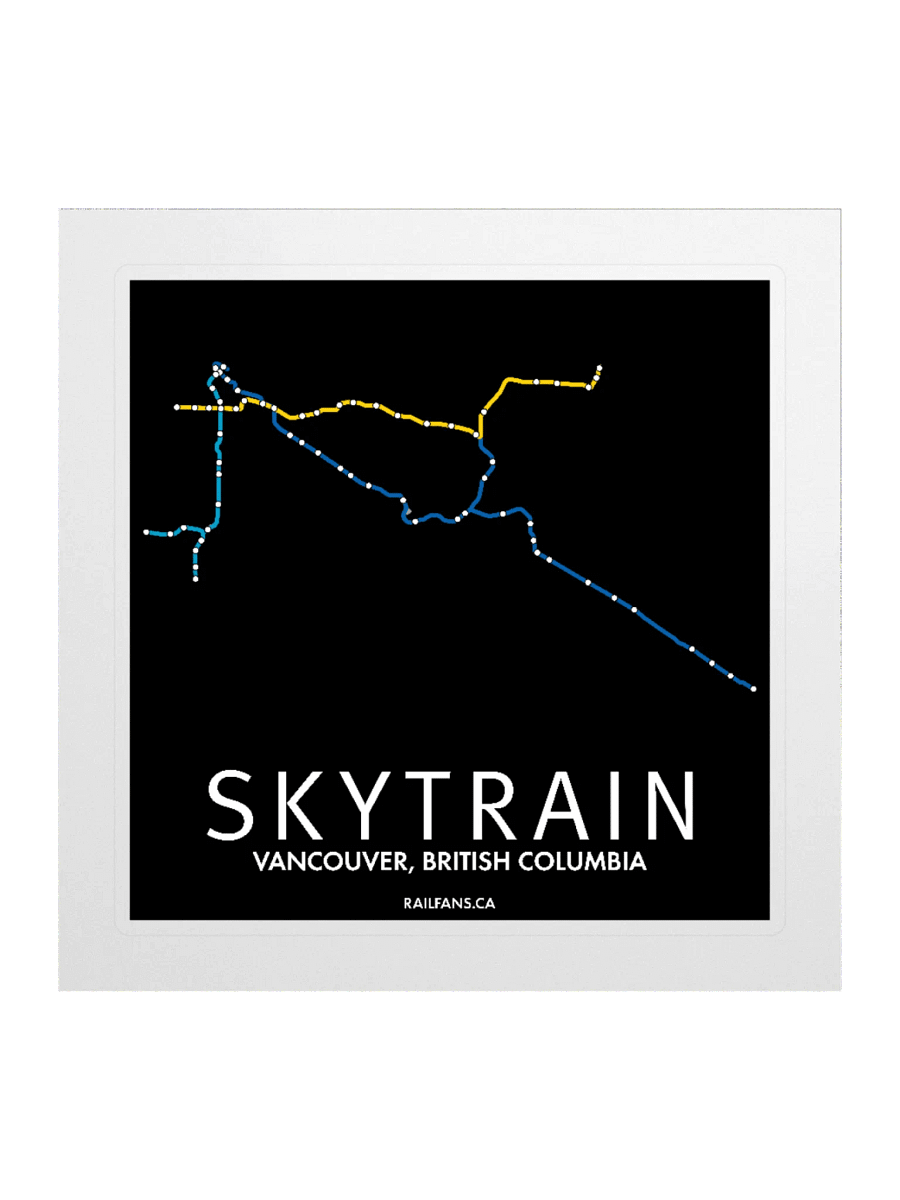 The Rail Fans Canada Transit Sticker - SkyTrain product image (1)