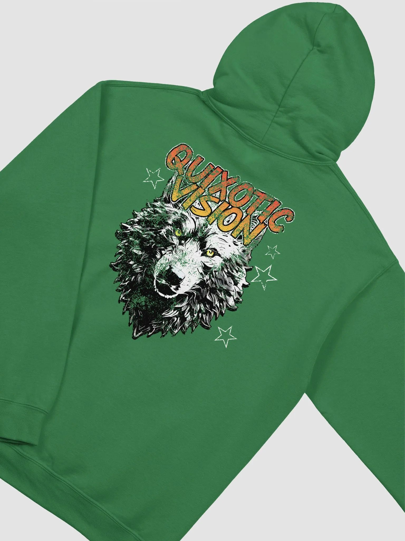 Wolf Star Back Gildan Hoodie product image (1)