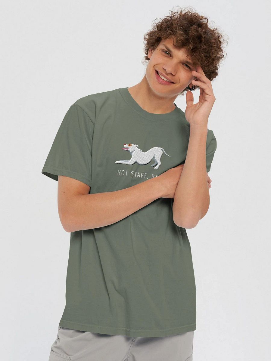 Hot Staff, Baby T-Shirt(Embroidered) of a Staffordshire Terrier(White) product image (7)