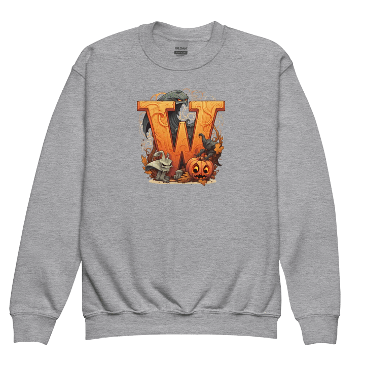 Cute Halloween Monogram Letter W Sweatshirt product image (3)