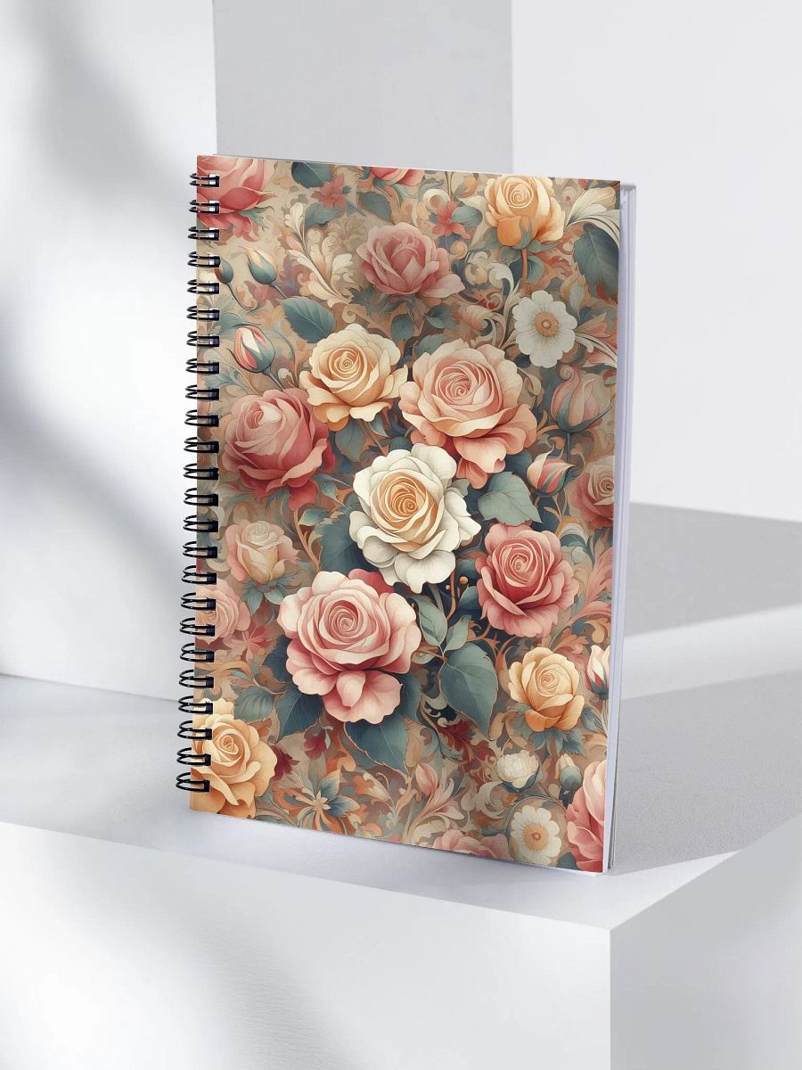 Royal Floral Spiral Notebook product image (4)