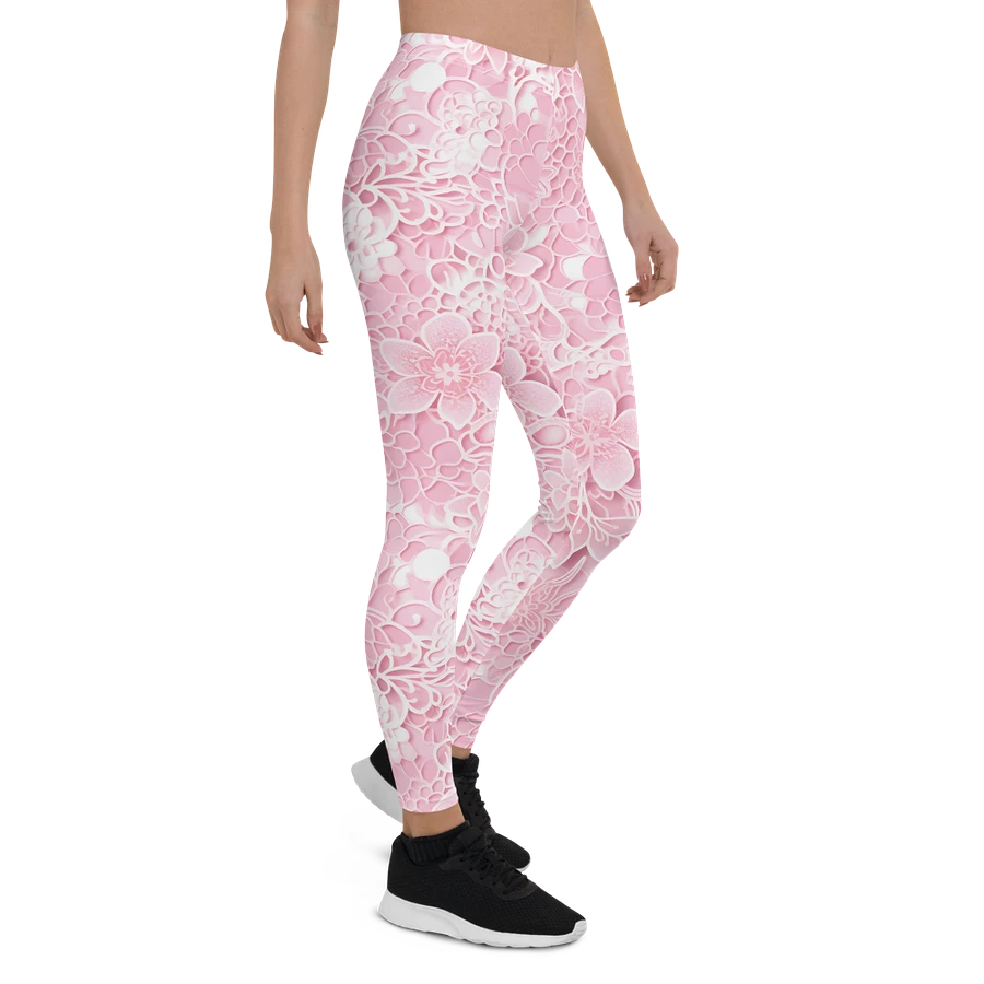 Pink Lace Design Leggings product image (7)