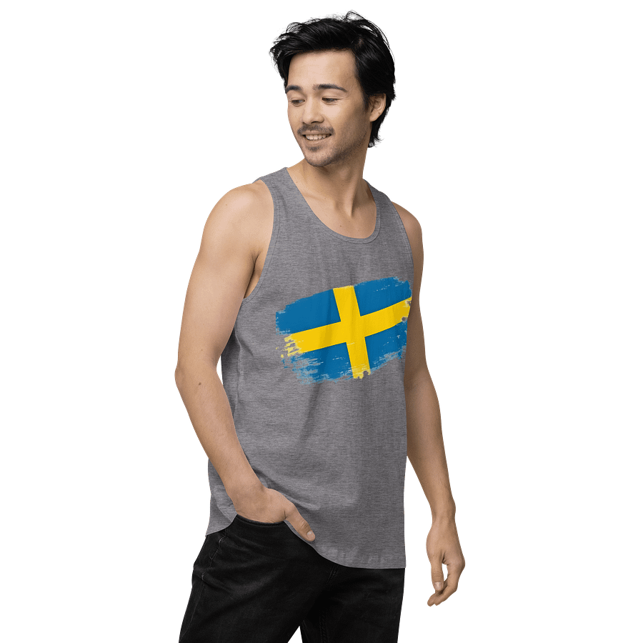 Men's Premium Tank Top Sweden Flag product image (3)