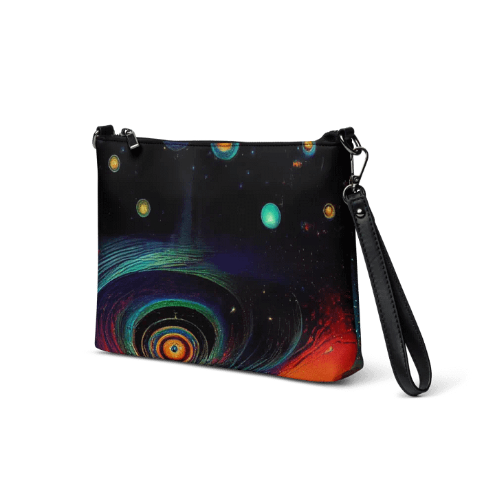 premium faux leather Cosmic Spiral All-Over Print Crossbody Bag product image (2)
