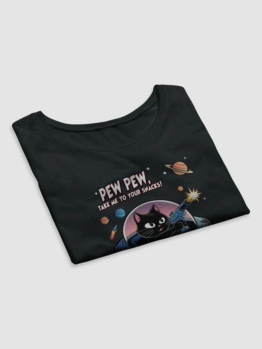Pew Pew Cat Snack Attack - funny graphic t-shirt product image (8)