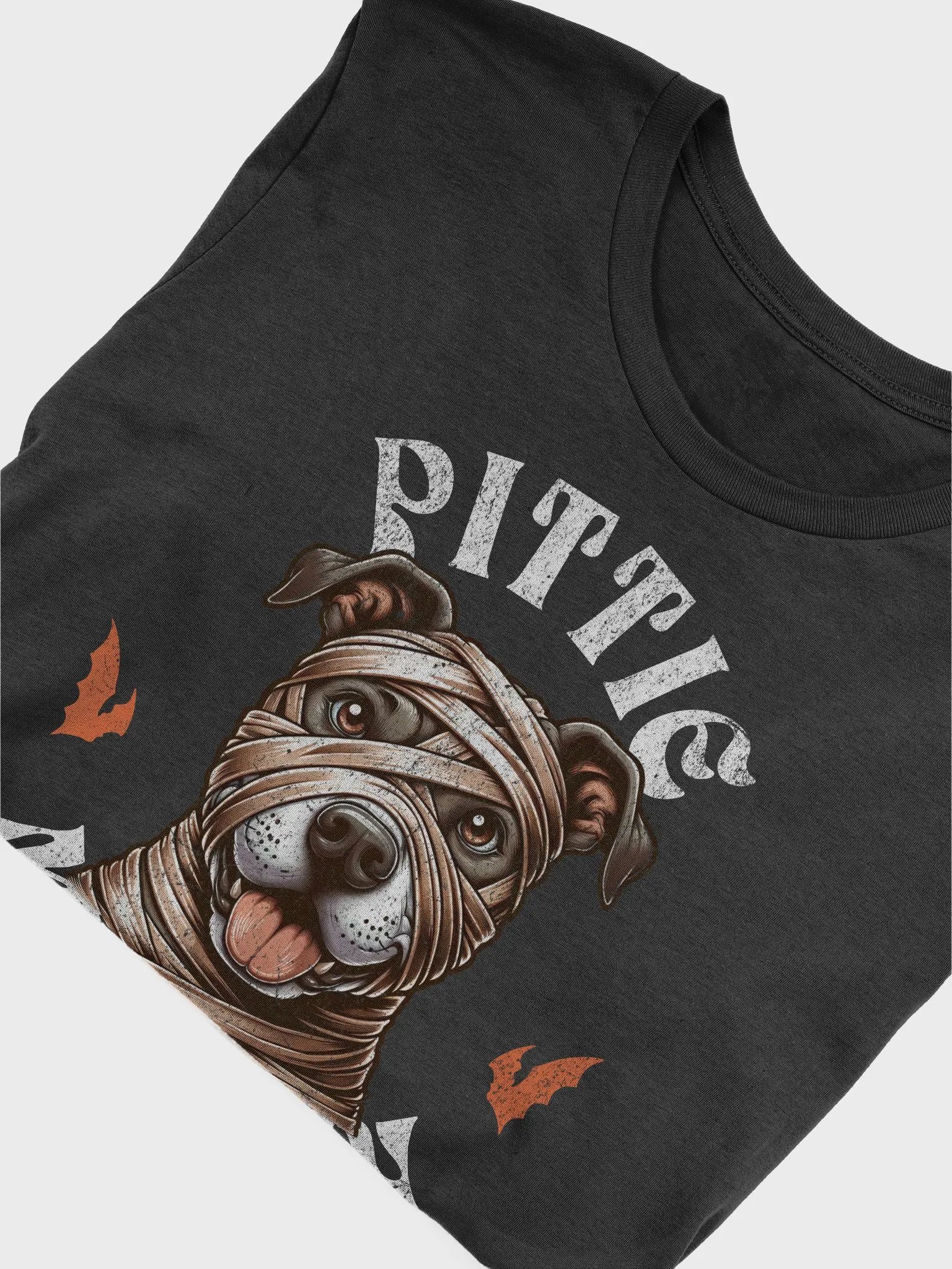 Halloween Mummy Pit Bull Dog T-Shirt product image (6)