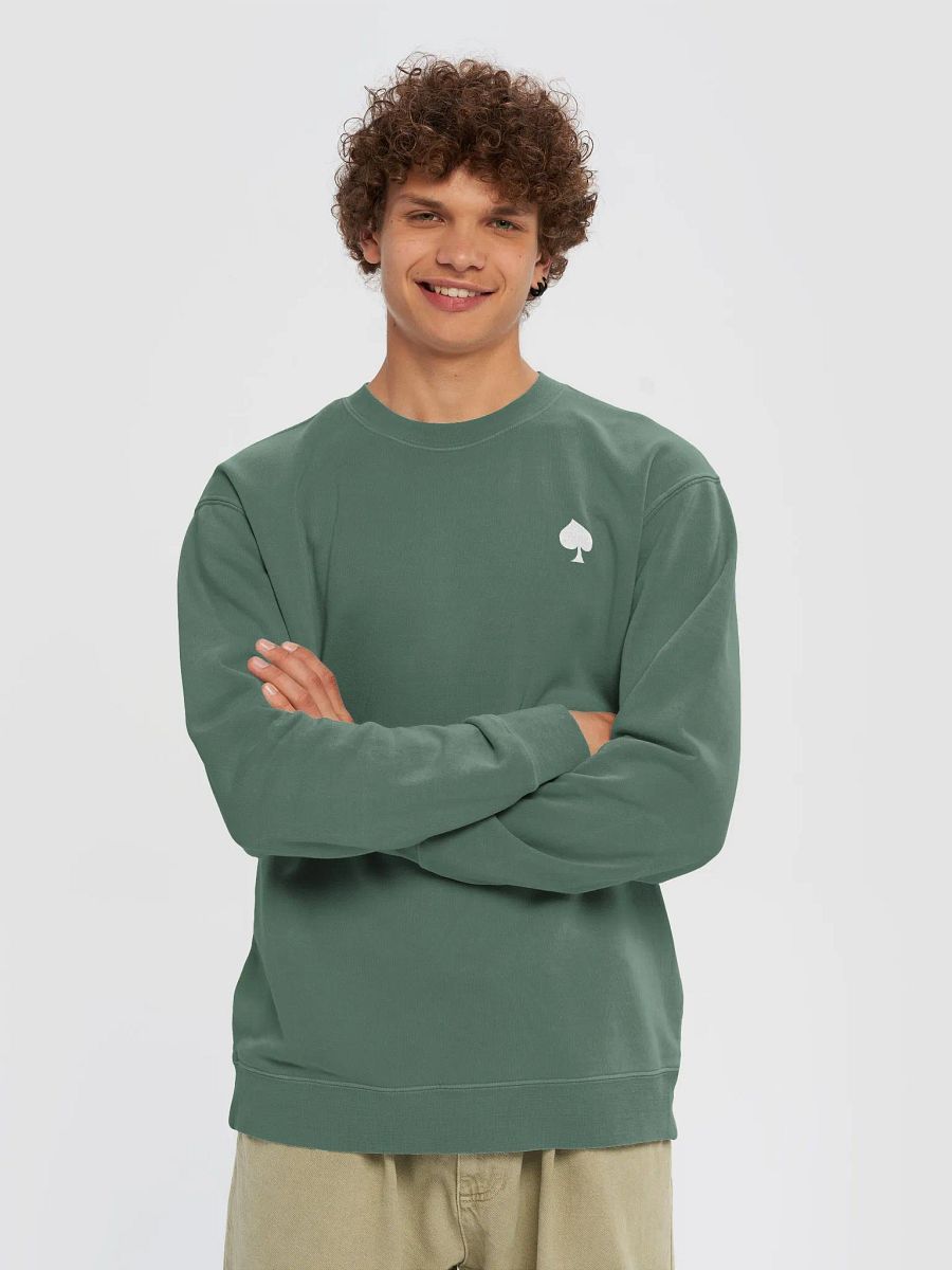 Suited Up Sweatshirt: Spades (White) product image (27)
