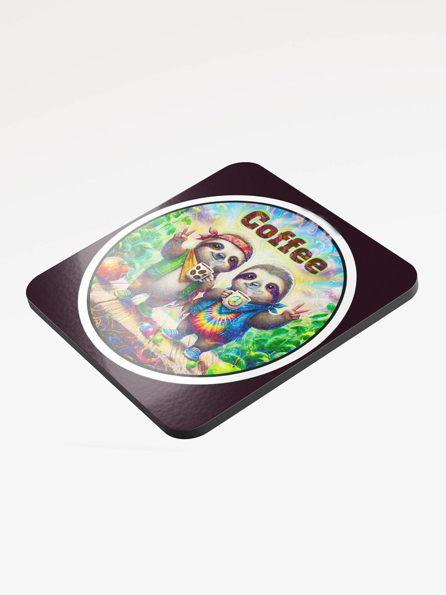 Sloth Peace Coffee Coaster product image (3)