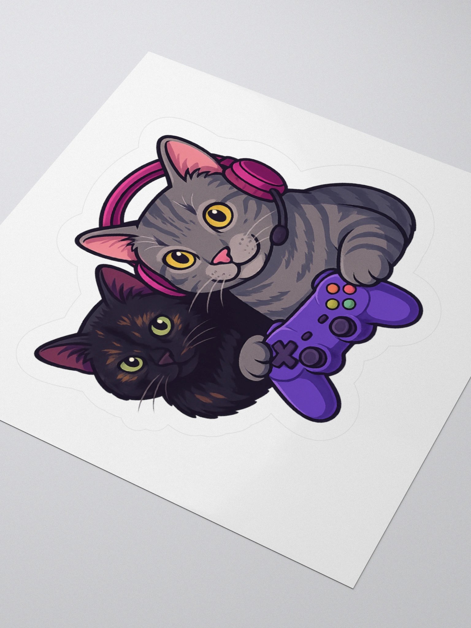MISS_ROFL Gamer Cats Sticker product image (8)
