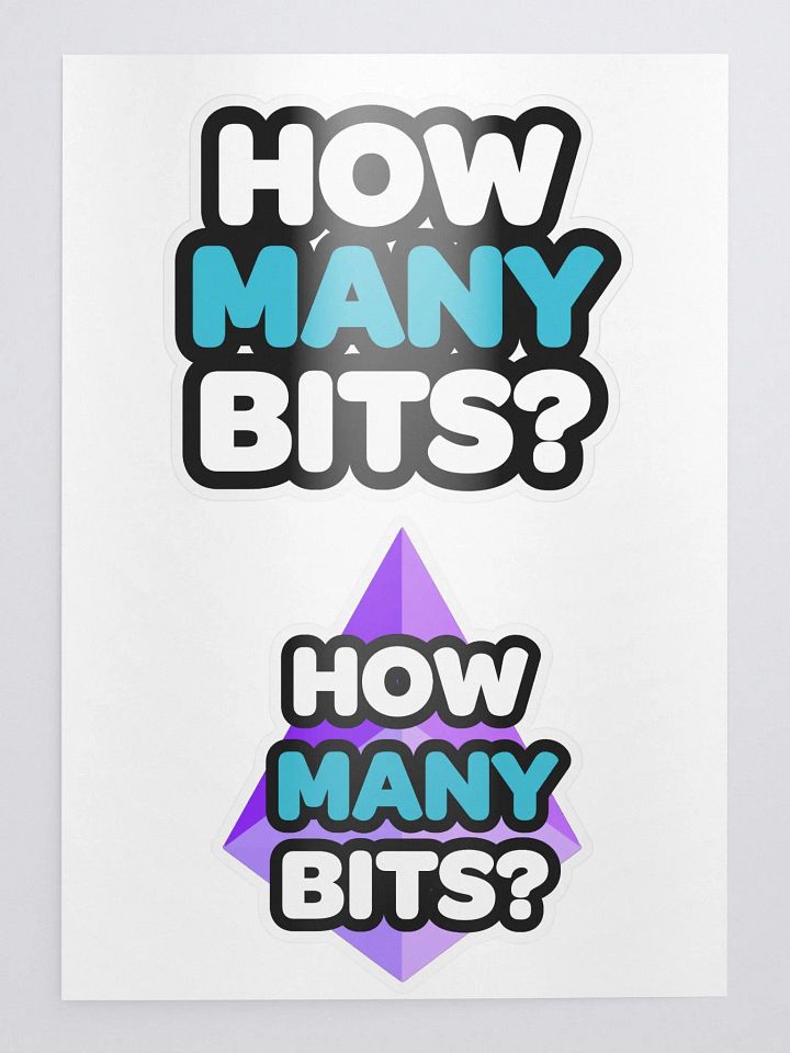 How Many Bits Sticker Collection! product image (1)