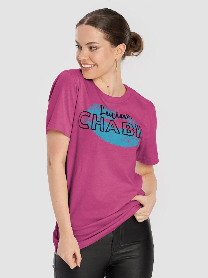 Lucian Chabin Black Text Blue Design Tee product image (9)