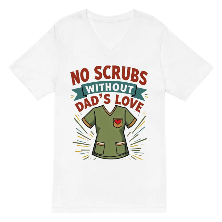 Dad's Love Scrub v-neck Tee product image (6)