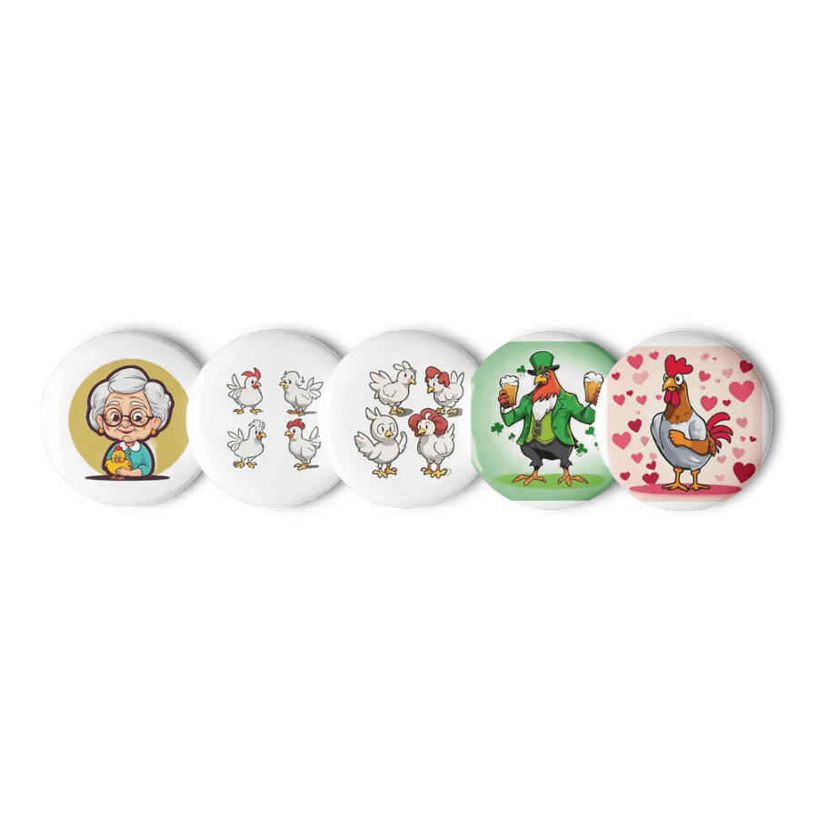 Chicken Joy Pin Button Set product image (1)