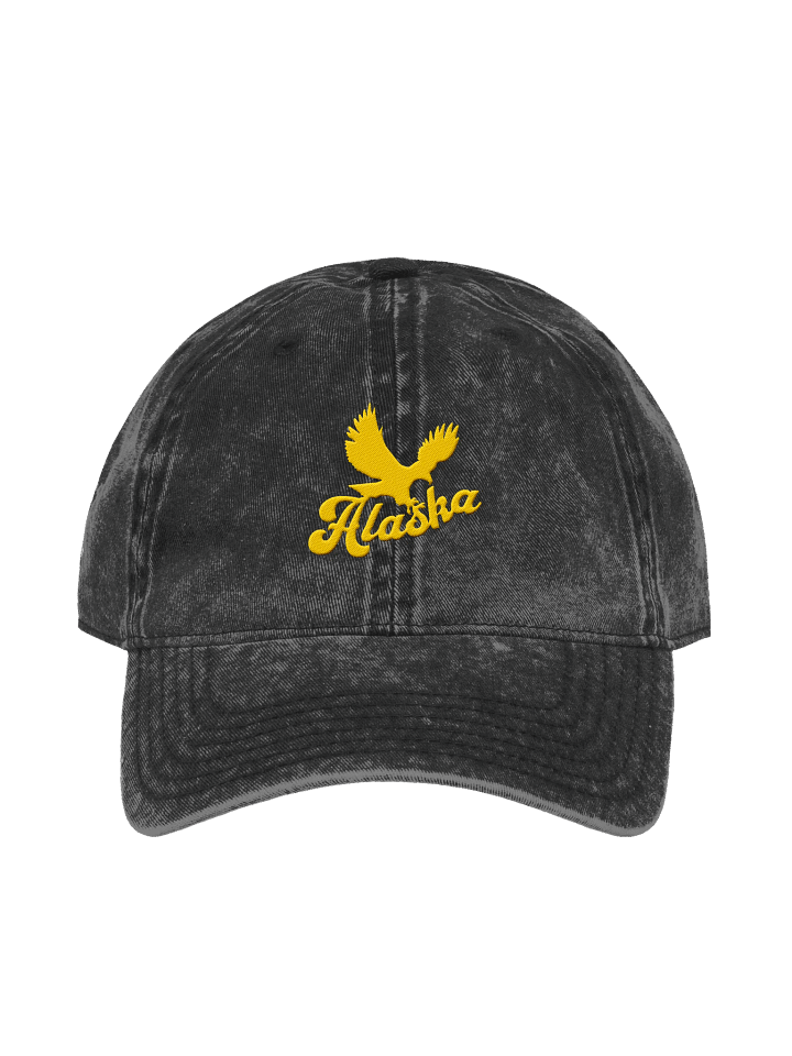Alaska Eagle Embroidery Vintage Denim Hat product image (1)