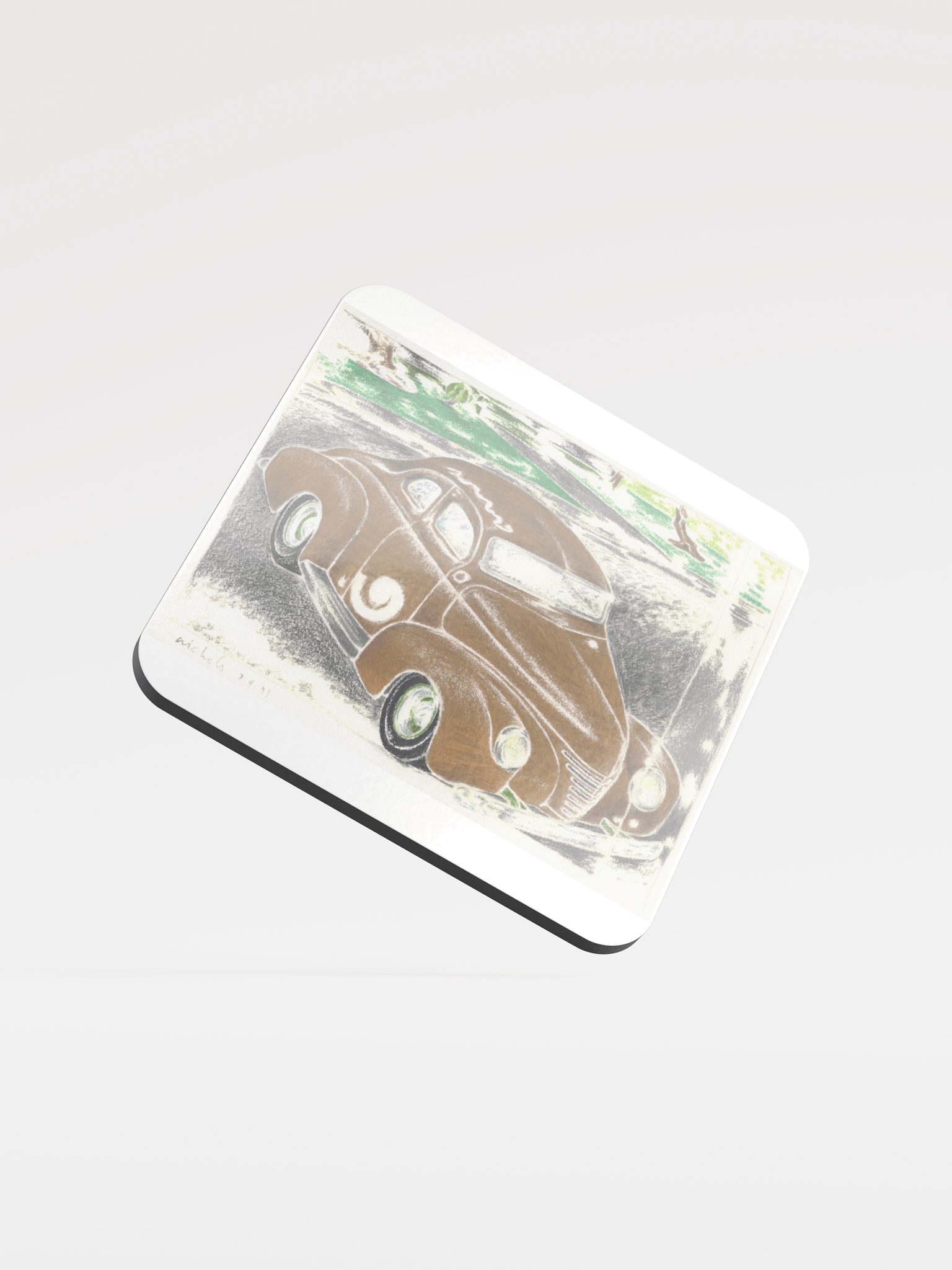 Gold Kustom Car coaster product image (1)