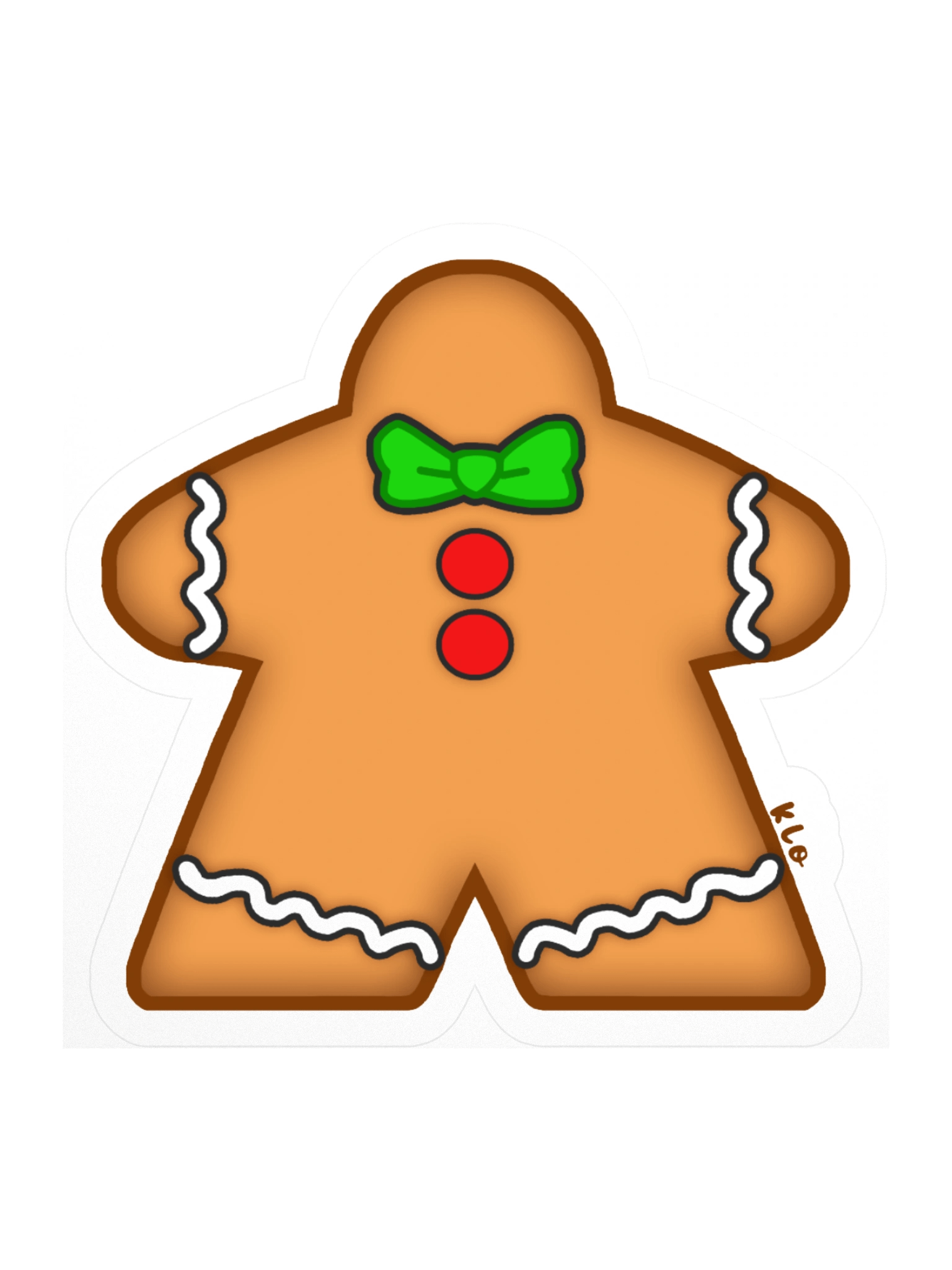Gingerbread Meeple Cookie Sticker product image (1)