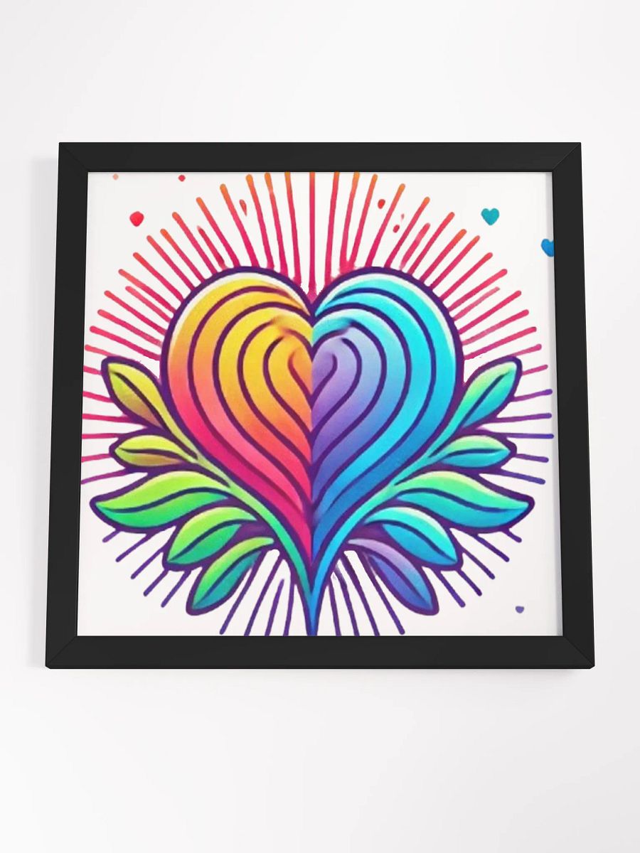 Vibrant Heartbeat Framed Poster product image (4)