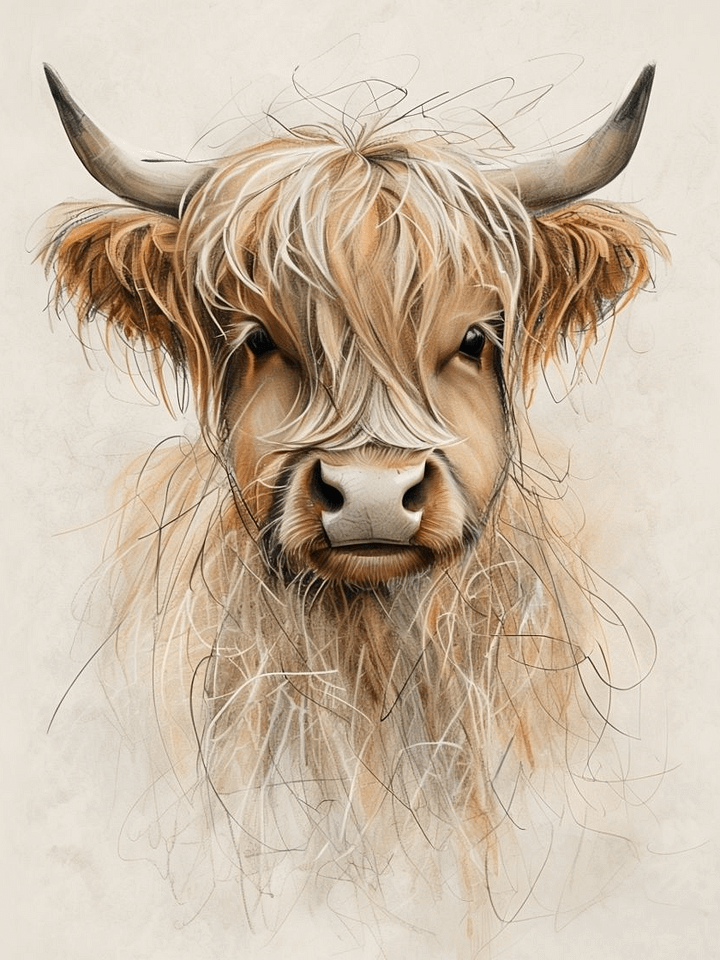 Highland Cow Chic Framed Poster product image (1)