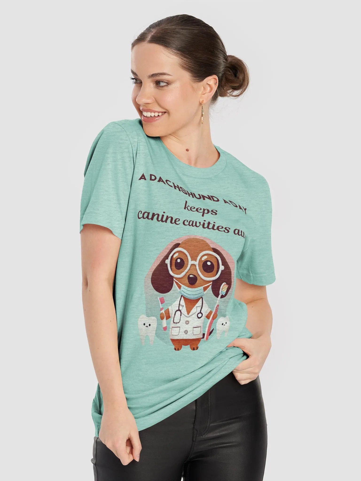 Dachshund Dentist: Canine Cavities Be Gone T-Shirt product image (8)