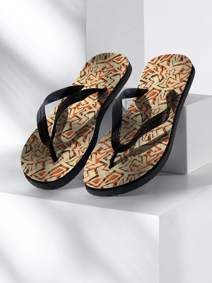 Orange Grunge | Unisex Flip-Flops product image (1)