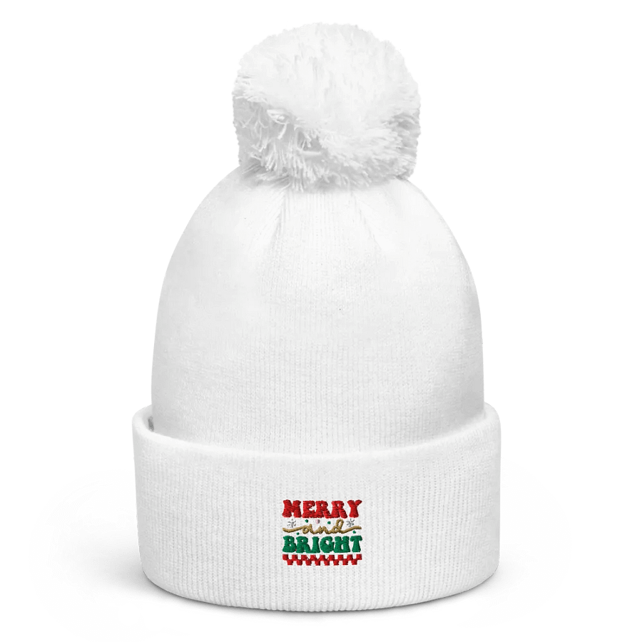 MERRY and BRIGHT Pom-Pom Beanie product image (5)