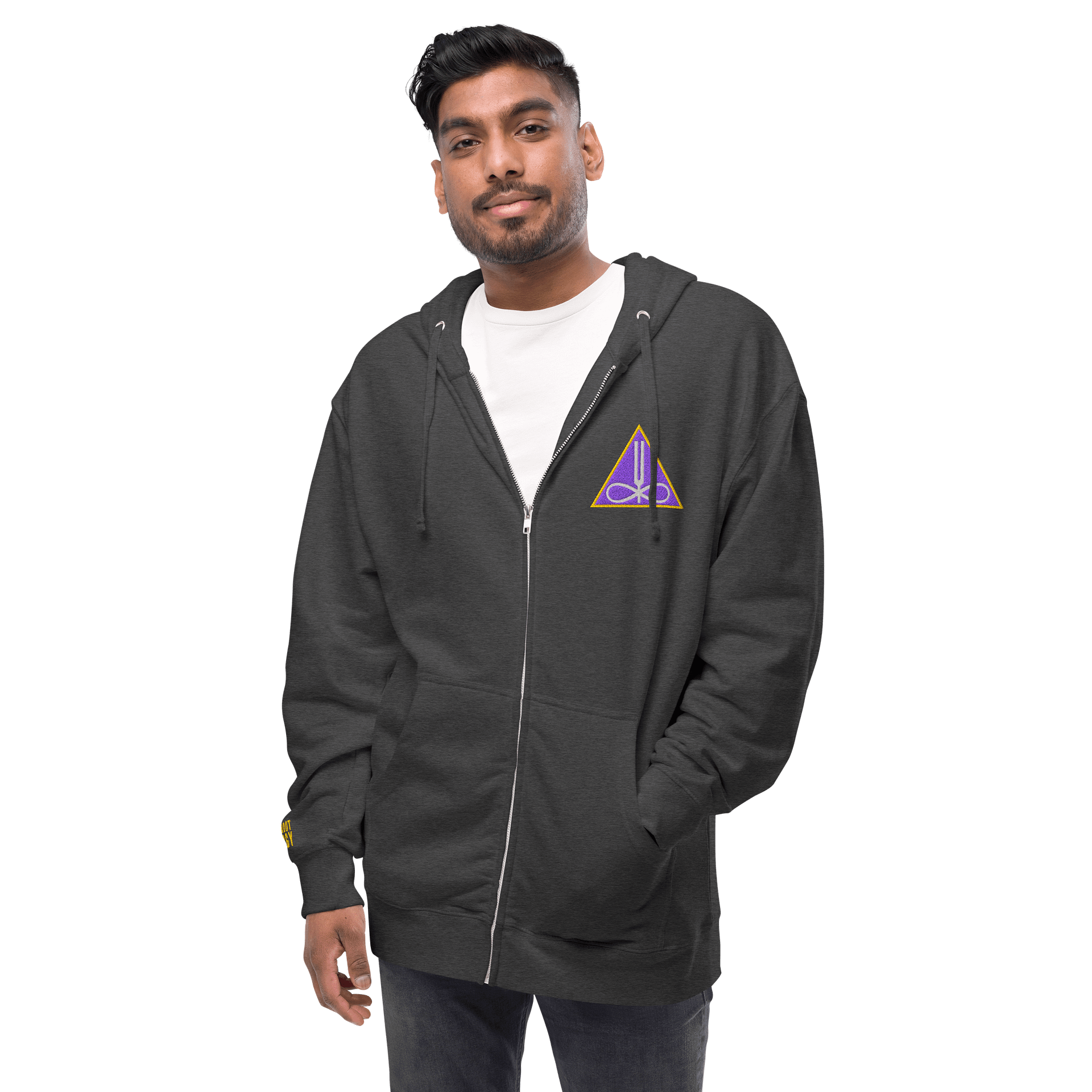 Thinkroot Energy Triangle Zipper Hoodie (Embroidered) product image (7)