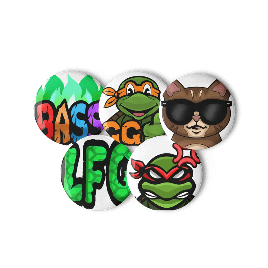 Ninja Fam Set 3 of Pin Buttons product image (4)
