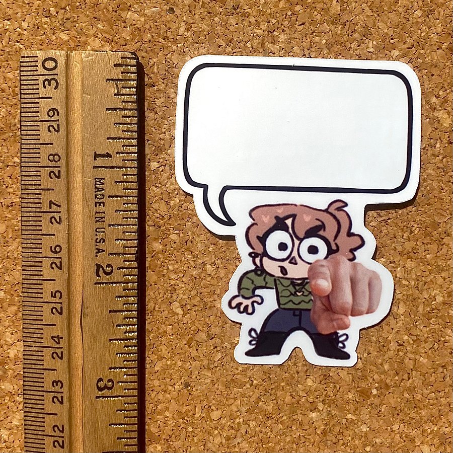 Customizable Speech Bubble Molzy Sticker product image (5)