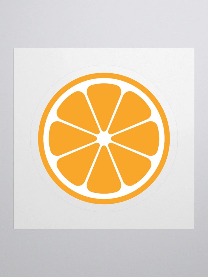 MIKAN Sticker(White×Orange) product image (2)