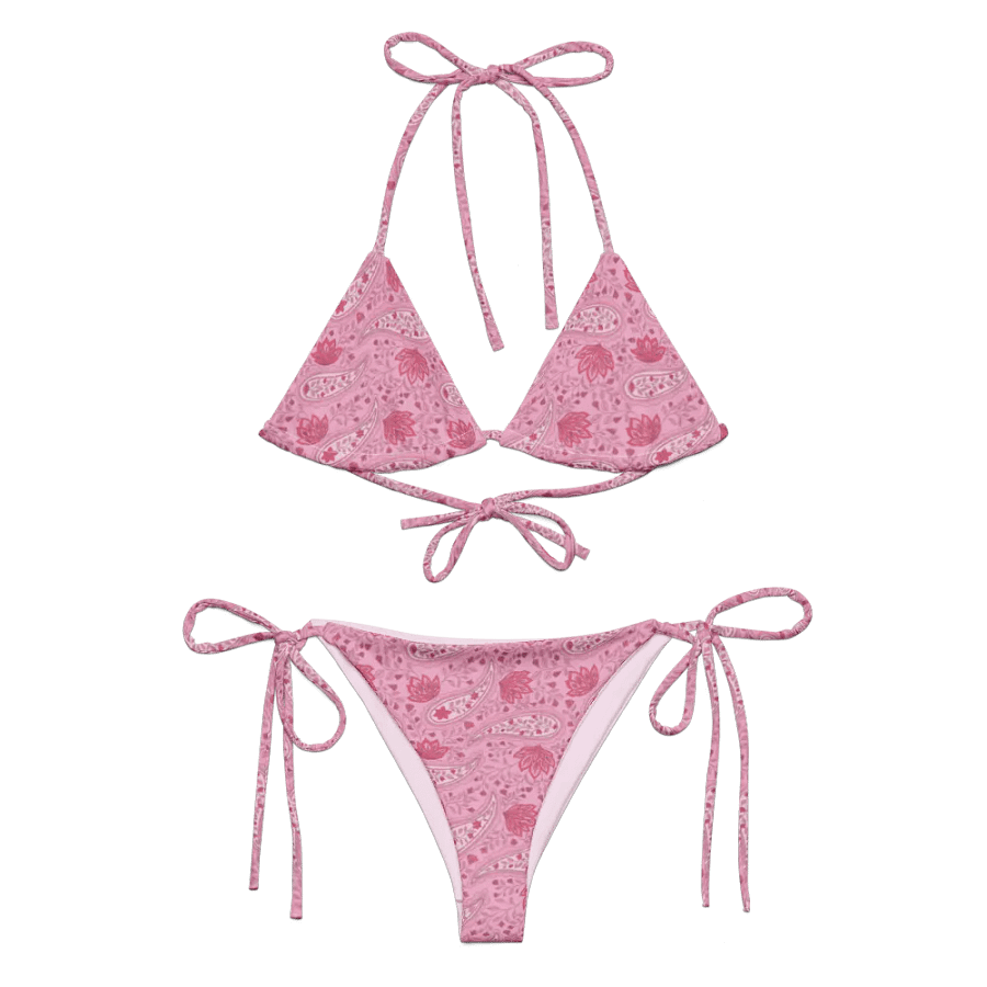 Rosewater Paisley | Recycled String Bikini product image (10)