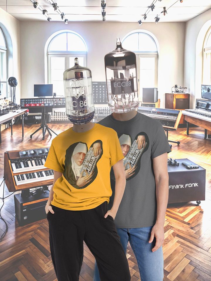 Mater Dolorosa meets Roland TB 303 by Frank Fonik, Techno EDM Unisex t-shirt product image (1)