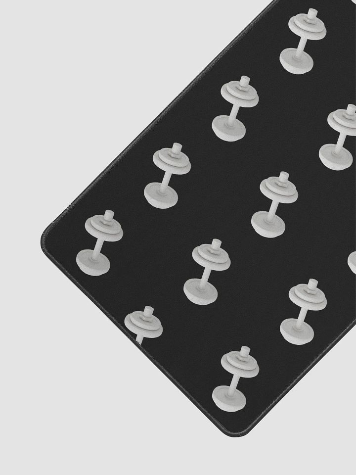 Black Dumbbell Desk Mat product image (1)